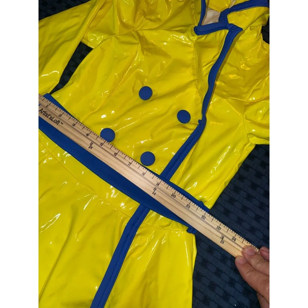 Weissman Dance Costume Yellow Rainjacket Girls Large MC